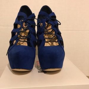 JustFab Shoes  Chessene Royal Blue Size 8